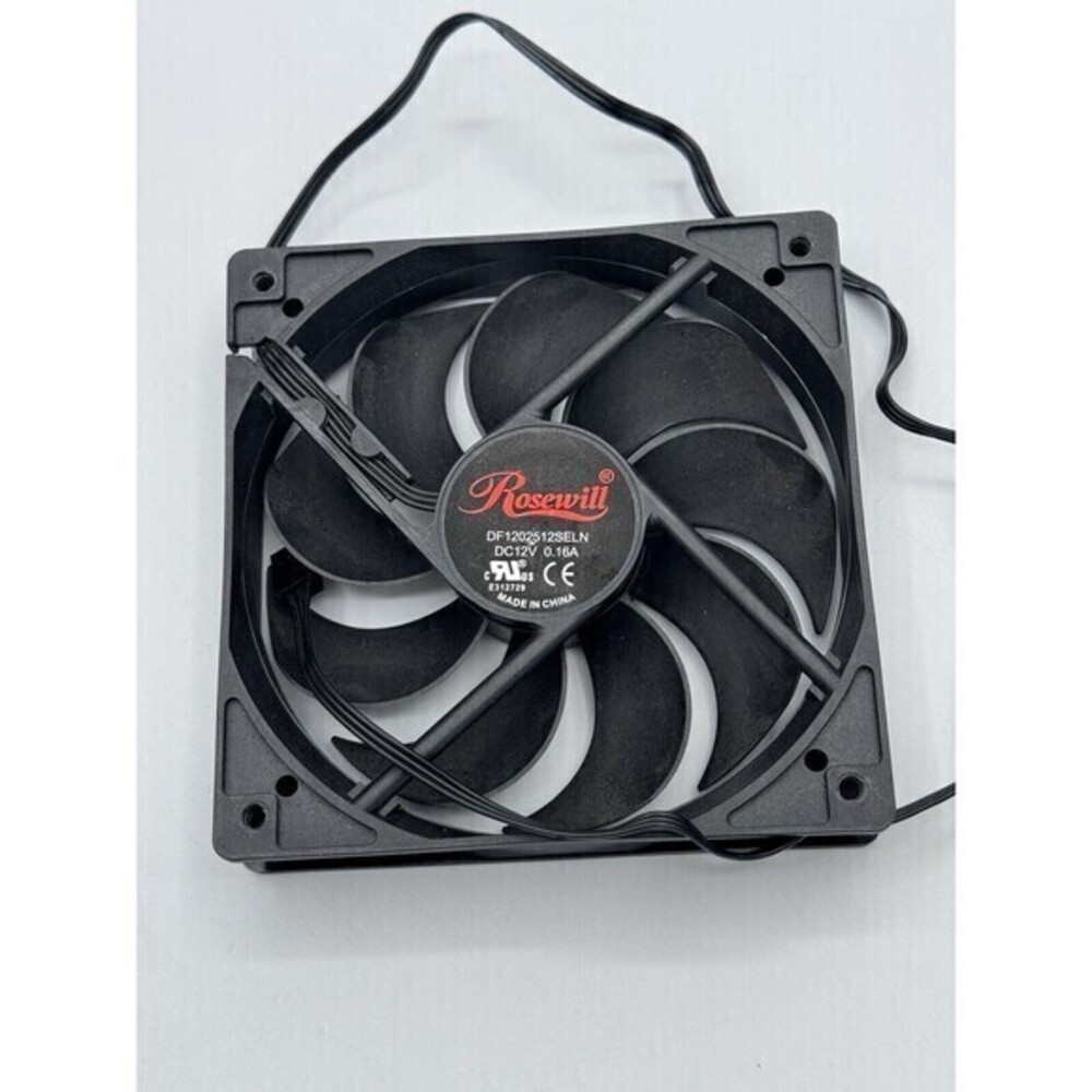 Rosewill DF1202512SELN 120mm x 25mm 12V Black Case Fan 3-Pin or Molex  Ξ